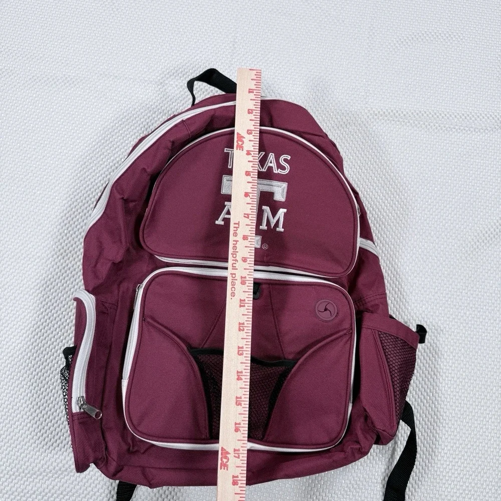Texas A&M Aggies Maroon Multi-Pocket Backpack Laptop School Travel NCAA Bag